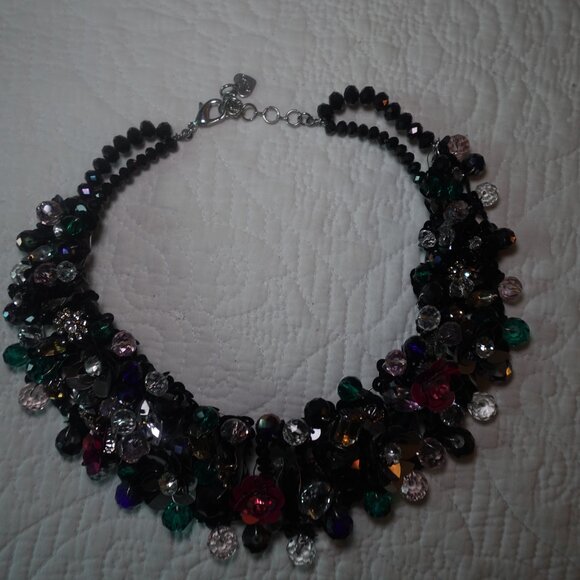 Vintage Aldo floral statement necklace - Picture 12 of 15